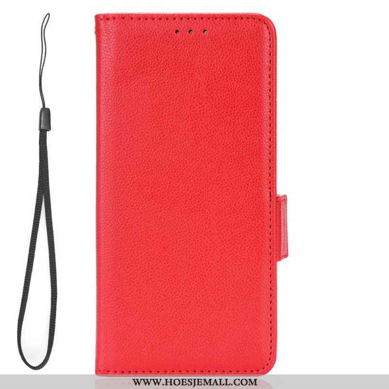 Leren Hoesje voor Xiaomi Redmi Note 12 4G Ultra Fijn Met Lanyard