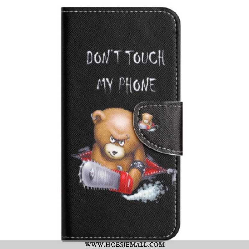 Flip Case voor Xiaomi Redmi Note 12 4G Gevaarlijke Beer