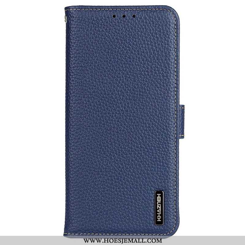 Folio-hoesje voor Xiaomi Redmi Note 12 5G Khazneh Lychee Leer