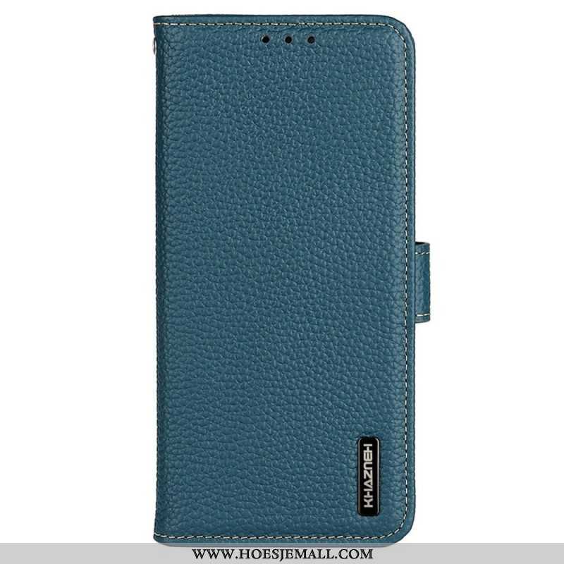 Folio-hoesje voor Xiaomi Redmi Note 12 5G Khazneh Lychee Leer