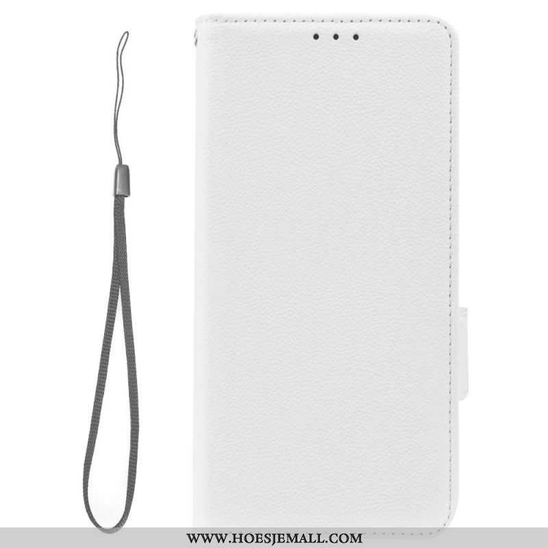 Folio-hoesje voor Xiaomi Redmi Note 12 5G Ultrafijne Lychee-stijl