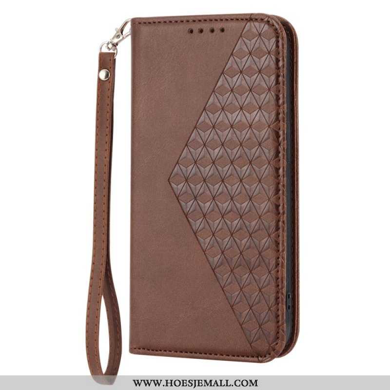 Bescherming Hoesje voor Xiaomi Redmi Note 12 5G Folio-hoesje Stijl Leer 3d-patroon