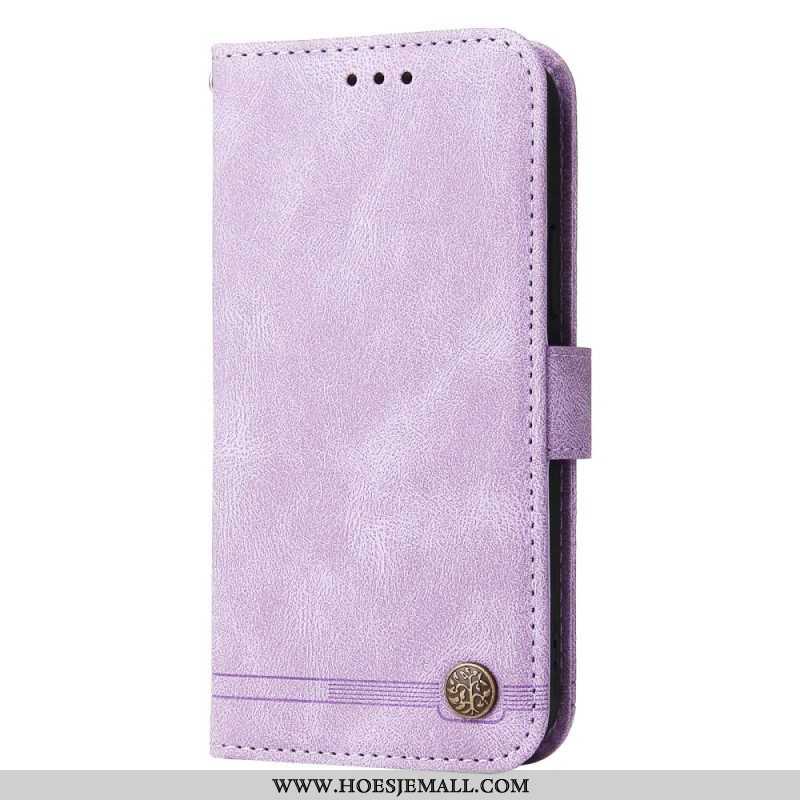 Folio-hoesje voor Xiaomi Redmi Note 12 5G Leerstijl Met Decoratieve Klinknagel