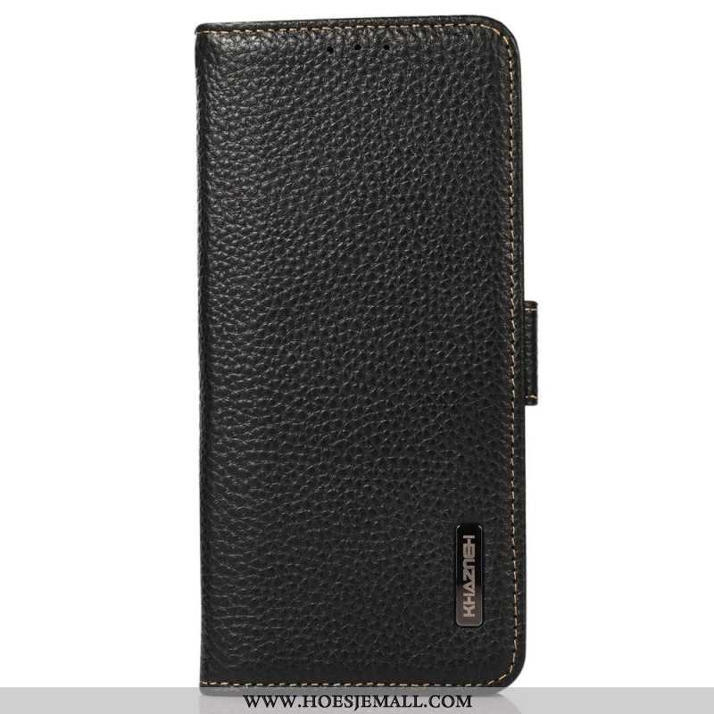 Folio-hoesje voor Xiaomi Redmi Note 12 Pro Plus Lychee Leer Khazneh Rfid