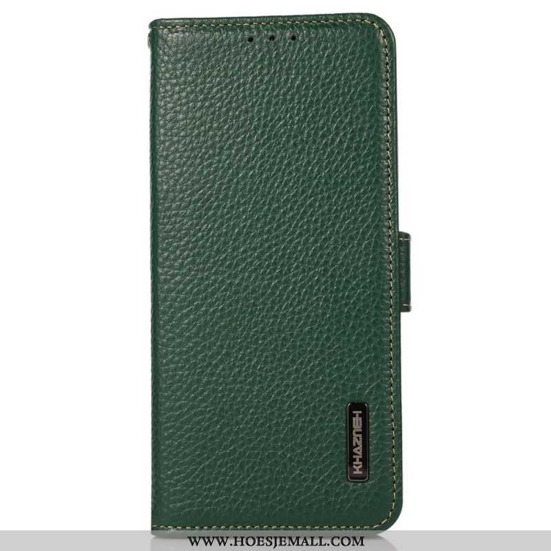 Folio-hoesje voor Xiaomi Redmi Note 12 Pro Plus Lychee Leer Khazneh Rfid