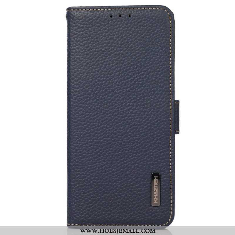 Folio-hoesje voor Xiaomi Redmi Note 12 Pro Plus Lychee Leer Khazneh Rfid