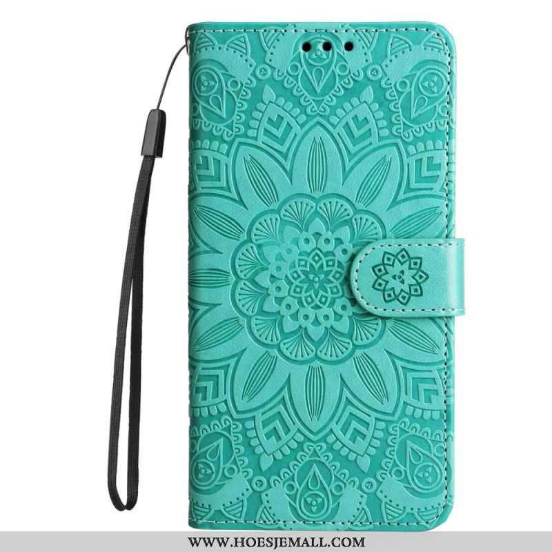 Folio-hoesje voor Xiaomi Redmi Note 12 Pro Plus Met Ketting Mandala-decoratie Met Riem