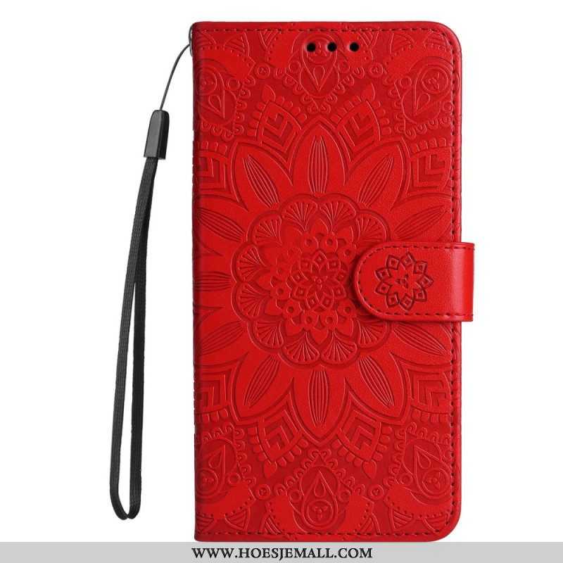 Folio-hoesje voor Xiaomi Redmi Note 12 Pro Plus Met Ketting Mandala-decoratie Met Riem