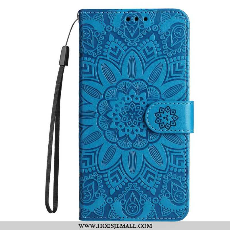 Folio-hoesje voor Xiaomi Redmi Note 12 Pro Plus Met Ketting Mandala-decoratie Met Riem