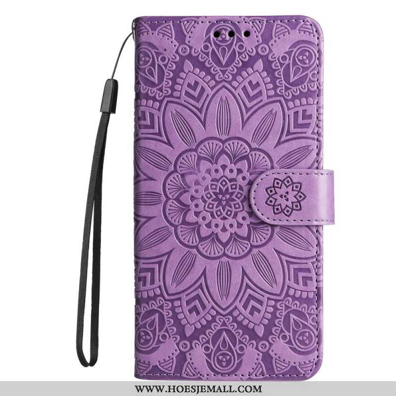 Folio-hoesje voor Xiaomi Redmi Note 12 Pro Plus Met Ketting Mandala-decoratie Met Riem