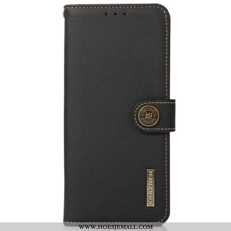 Flip Case voor Xiaomi Redmi Note 12 Pro Plus Khazneh Rfid Echt Leer