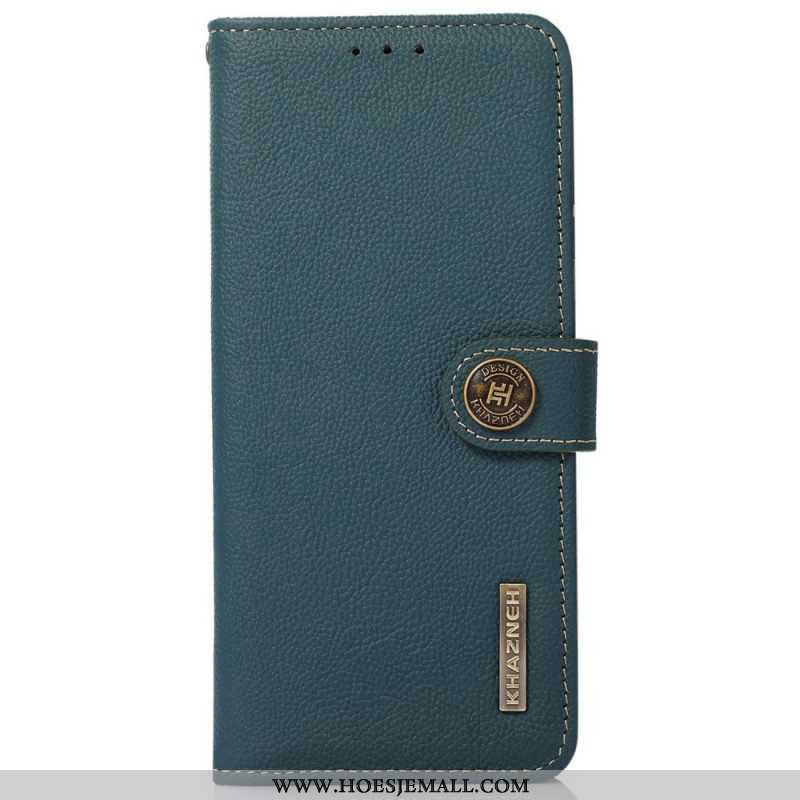 Flip Case voor Xiaomi Redmi Note 12 Pro Plus Khazneh Rfid Echt Leer