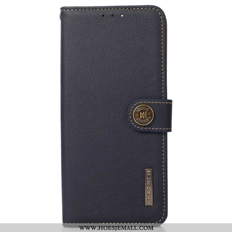 Flip Case voor Xiaomi Redmi Note 12 Pro Plus Khazneh Rfid Echt Leer