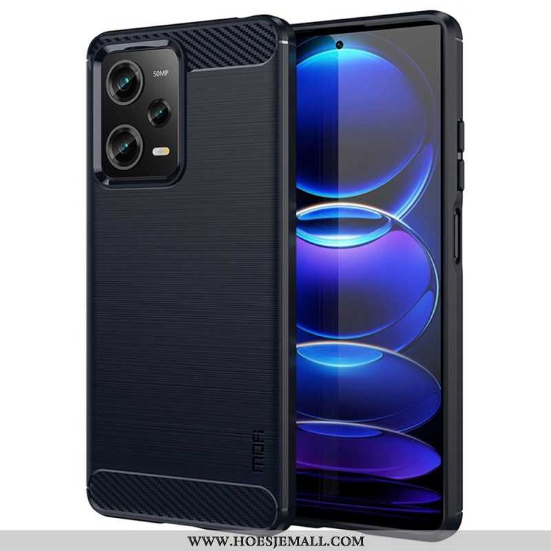 Telefoonhoesje voor Xiaomi Redmi Note 12 Pro Plus Geborstelde Koolstofvezel