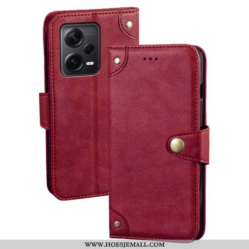 Folio-hoesje voor Xiaomi Redmi Note 12 Pro Plus Magnetische Knop