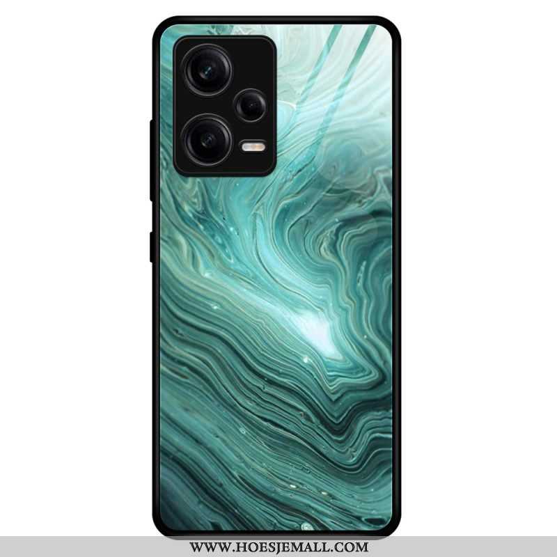 Telefoonhoesje voor Xiaomi Redmi Note 12 Pro Marmeren Kleuren Gehard Glas