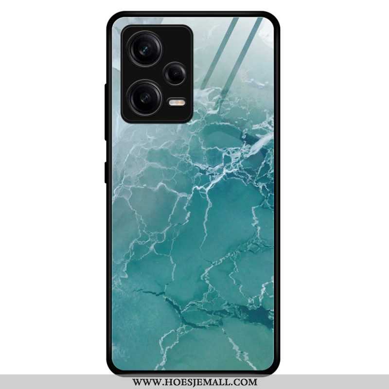 Telefoonhoesje voor Xiaomi Redmi Note 12 Pro Marmeren Kleuren Gehard Glas