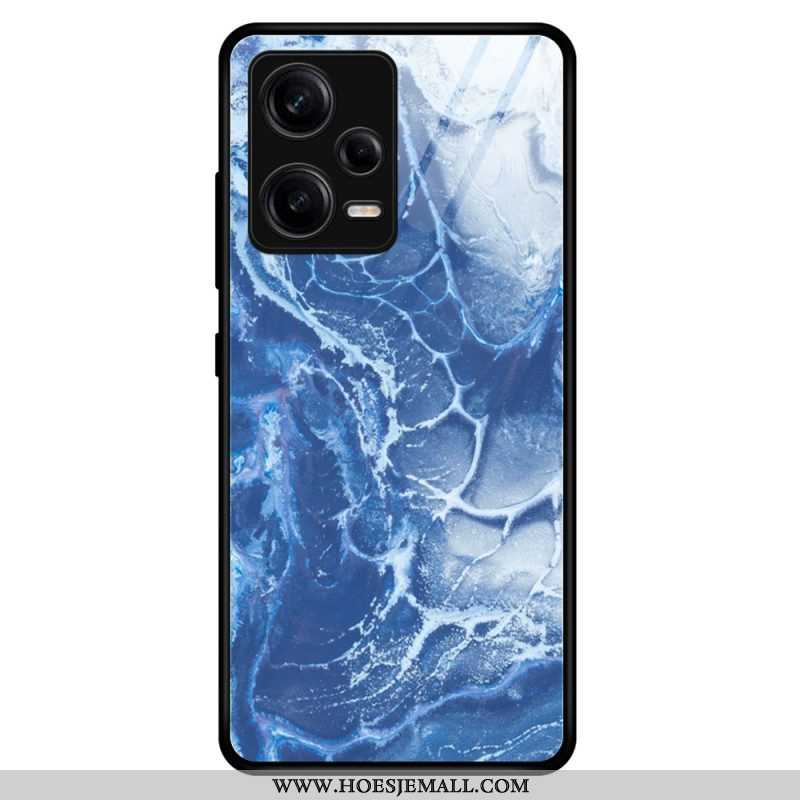 Telefoonhoesje voor Xiaomi Redmi Note 12 Pro Marmeren Kleuren Gehard Glas