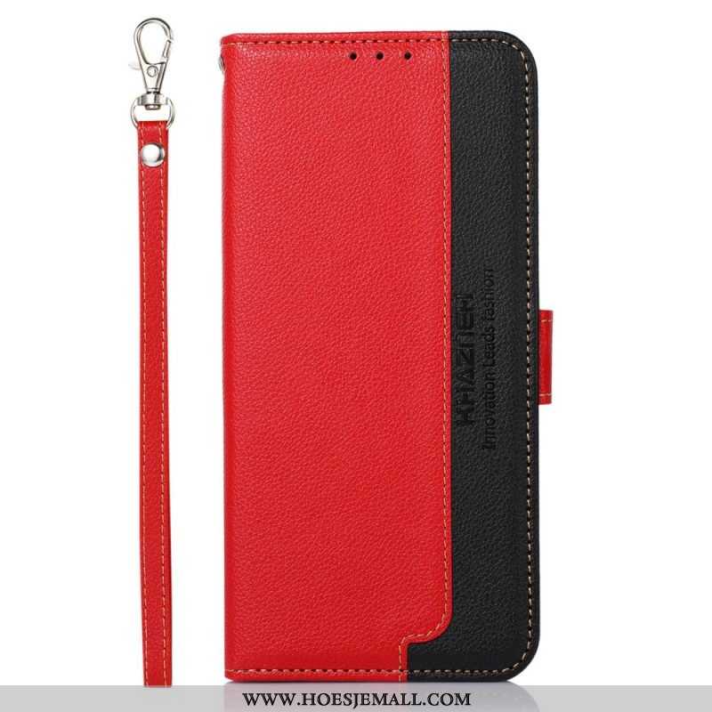 Folio-hoesje voor Xiaomi Redmi Note 12 Pro Lychee-stijl Rfid Khazneh