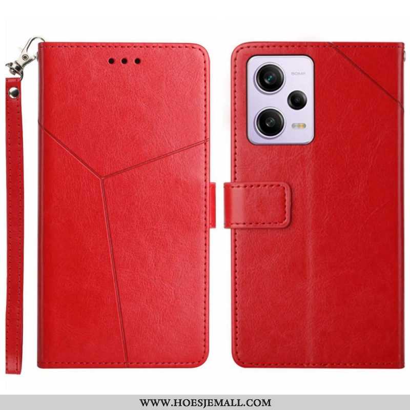 Folio-hoesje voor Xiaomi Redmi Note 12 Pro Met Ketting Y Strappy-ontwerp