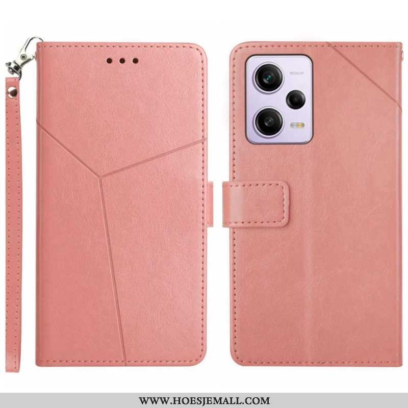 Folio-hoesje voor Xiaomi Redmi Note 12 Pro Met Ketting Y Strappy-ontwerp