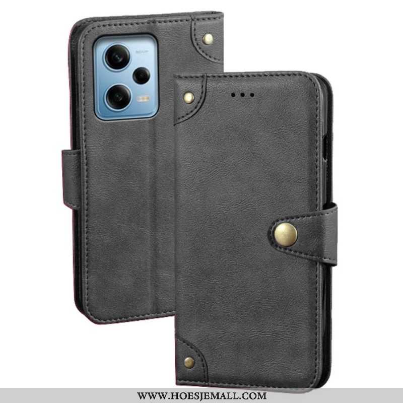 Folio-hoesje voor Xiaomi Redmi Note 12 Pro Magnetische Knop