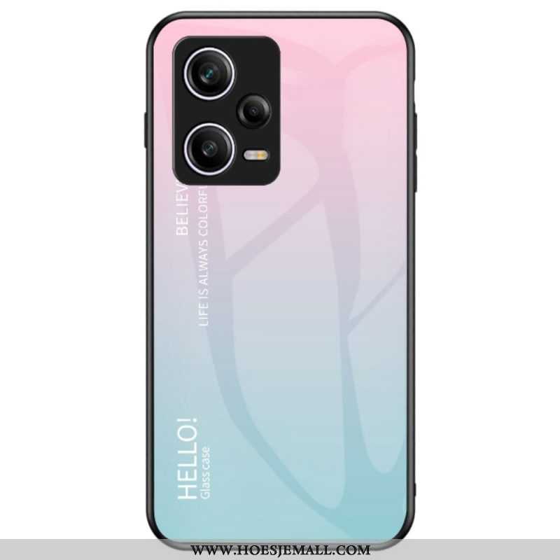 Hoesje voor Xiaomi Redmi Note 12 Pro Gehard Glas Hallo