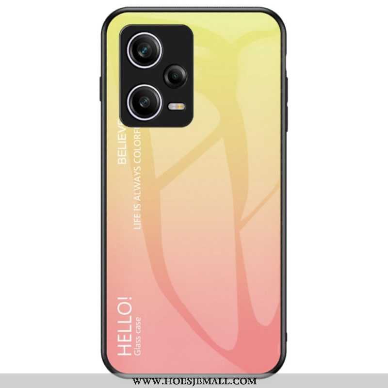 Hoesje voor Xiaomi Redmi Note 12 Pro Gehard Glas Hallo