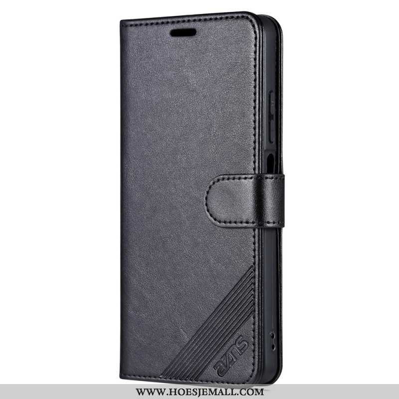 Leren Hoesje voor Xiaomi Redmi Note 12 Pro Leer-effect