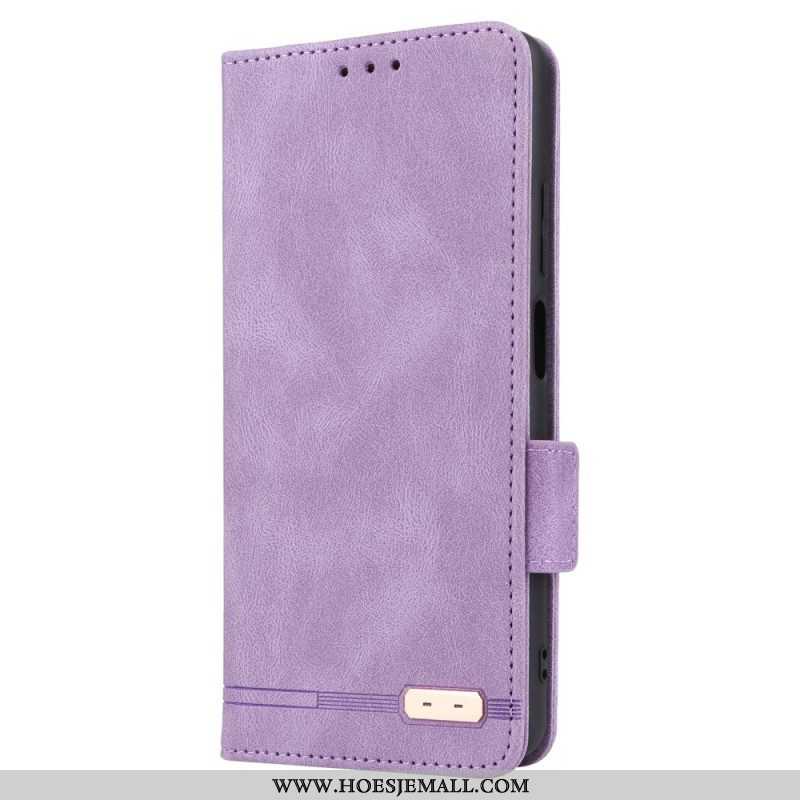 Bescherming Hoesje voor Xiaomi Redmi Note 12 Pro Folio-hoesje Stijlvol Leereffect