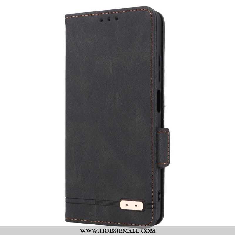 Bescherming Hoesje voor Xiaomi Redmi Note 12 Pro Folio-hoesje Stijlvol Leereffect