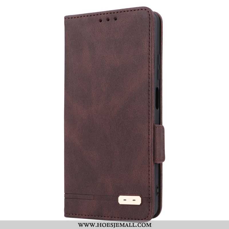 Bescherming Hoesje voor Xiaomi Redmi Note 12 Pro Folio-hoesje Stijlvol Leereffect