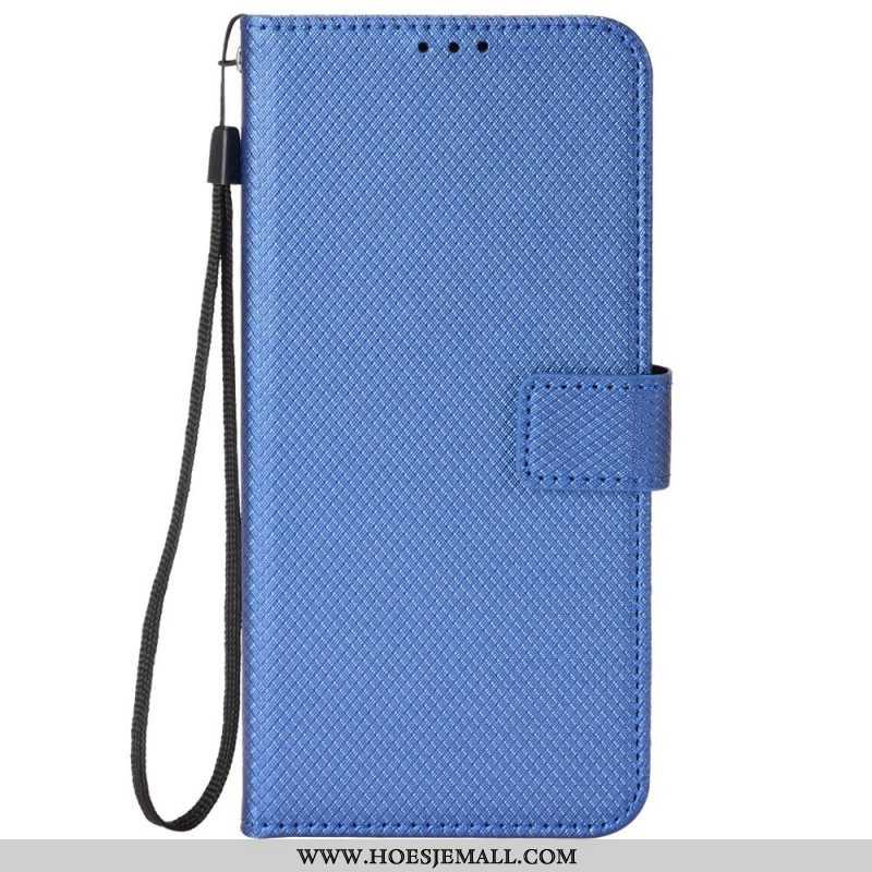 Folio-hoesje voor Xiaomi Redmi Note 12 Pro Met Ketting Stijlvol Imitatieleer Met Bandjes