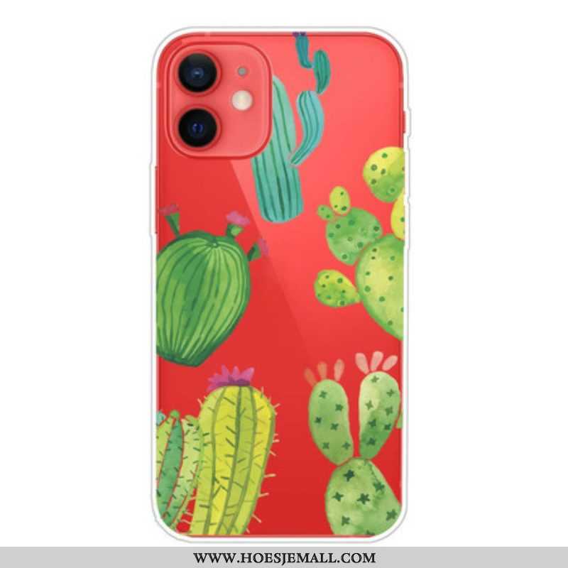 Telefoonhoesje voor iPhone 13 Mini Aquarel Cactussen