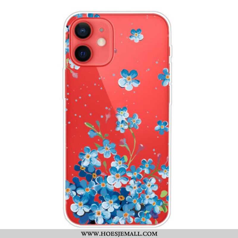 Hoesje voor iPhone 13 Mini Boeket Van Blauwe Bloemen