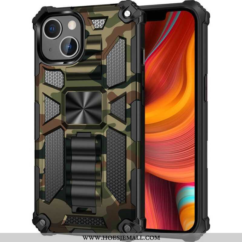 Hoesje voor iPhone 13 Mini Camouflage Verwijderbare Ondersteuning