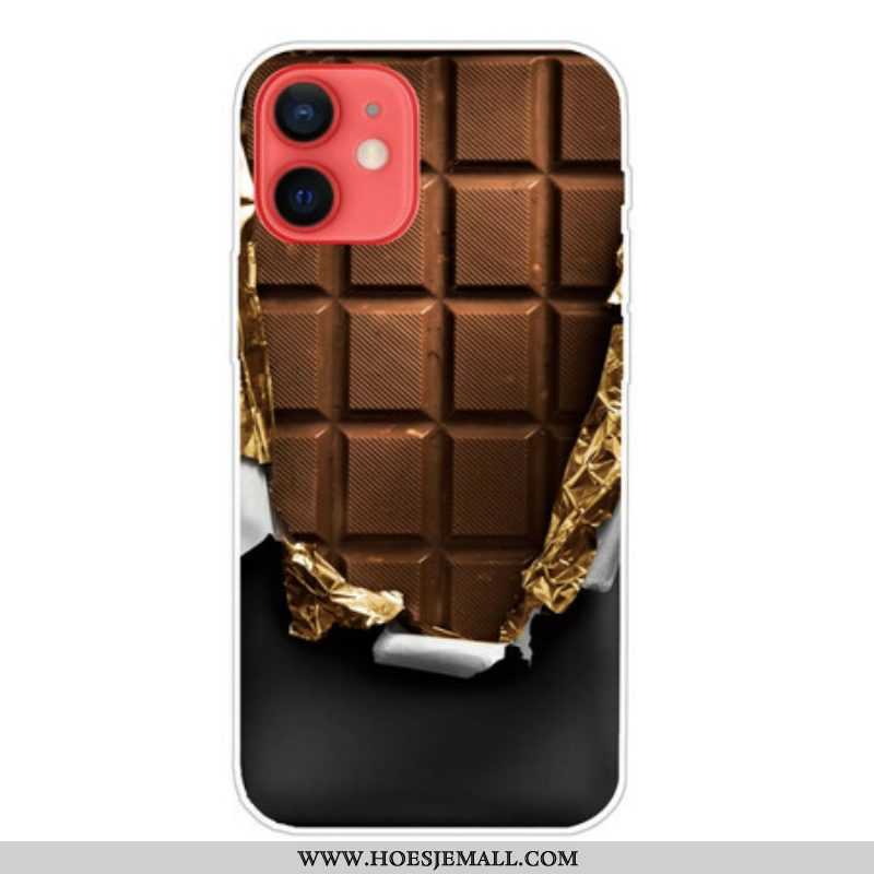 Hoesje voor iPhone 13 Mini Flexibele Chocolade