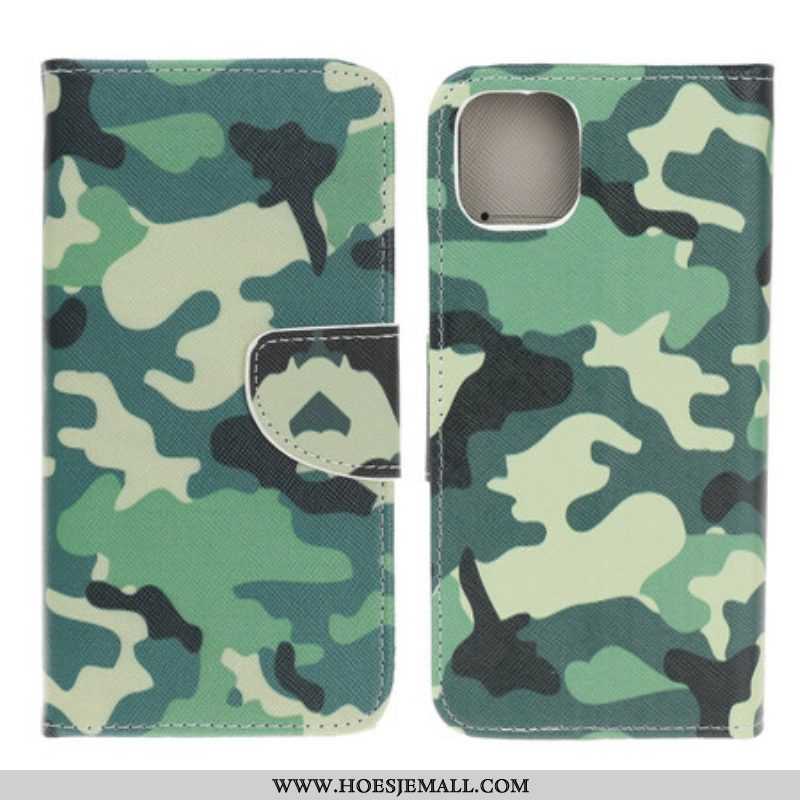 Flip Case voor iPhone 13 Mini Militaire Camouflage