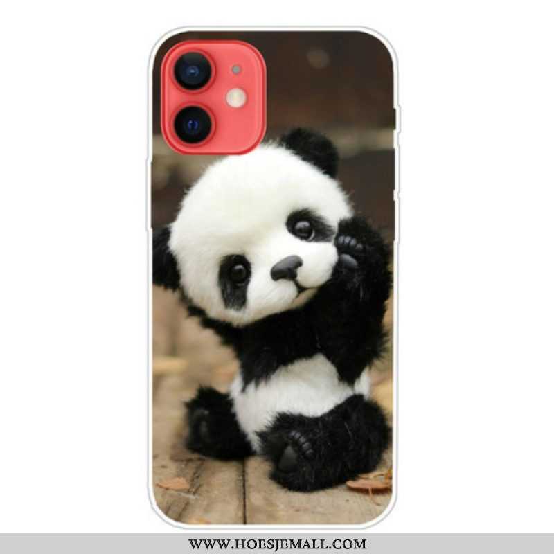 Hoesje voor iPhone 13 Mini Flexibele Panda