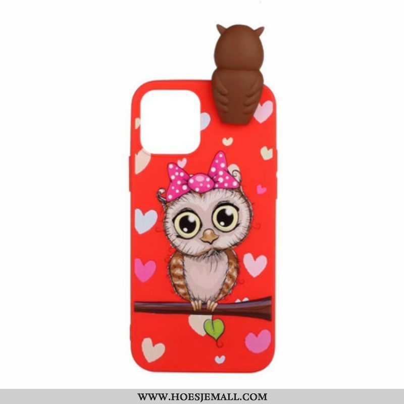 Hoesje voor iPhone 13 Mini Miss Uil 3d