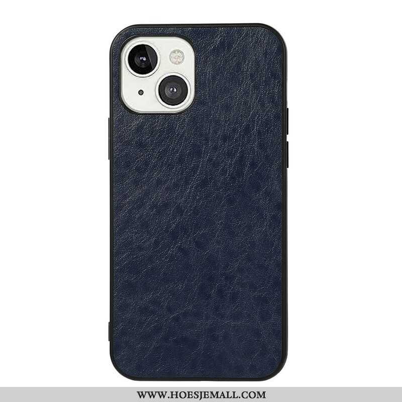 Telefoonhoesje voor iPhone 13 Mini Elegantie Leereffect