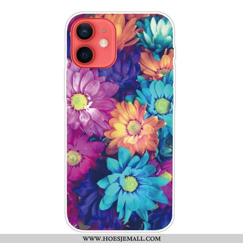 Hoesje voor iPhone 13 Mini Flexibele Bloemen