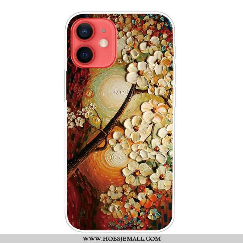 Hoesje voor iPhone 13 Mini Flexibele Bloemen