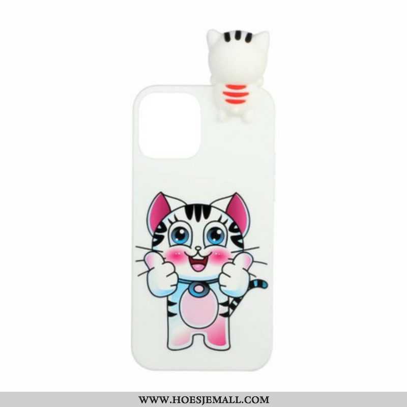 Hoesje voor iPhone 13 Mini 3d Kattenplezier