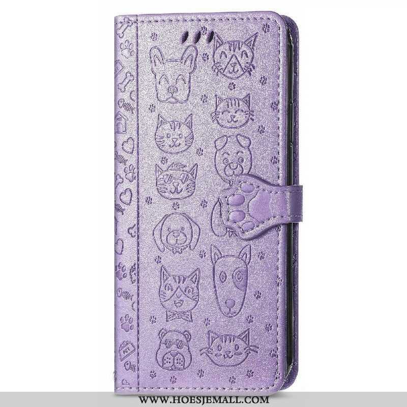 Folio-hoesje voor iPhone 13 Mini Geanimeerde Dieren