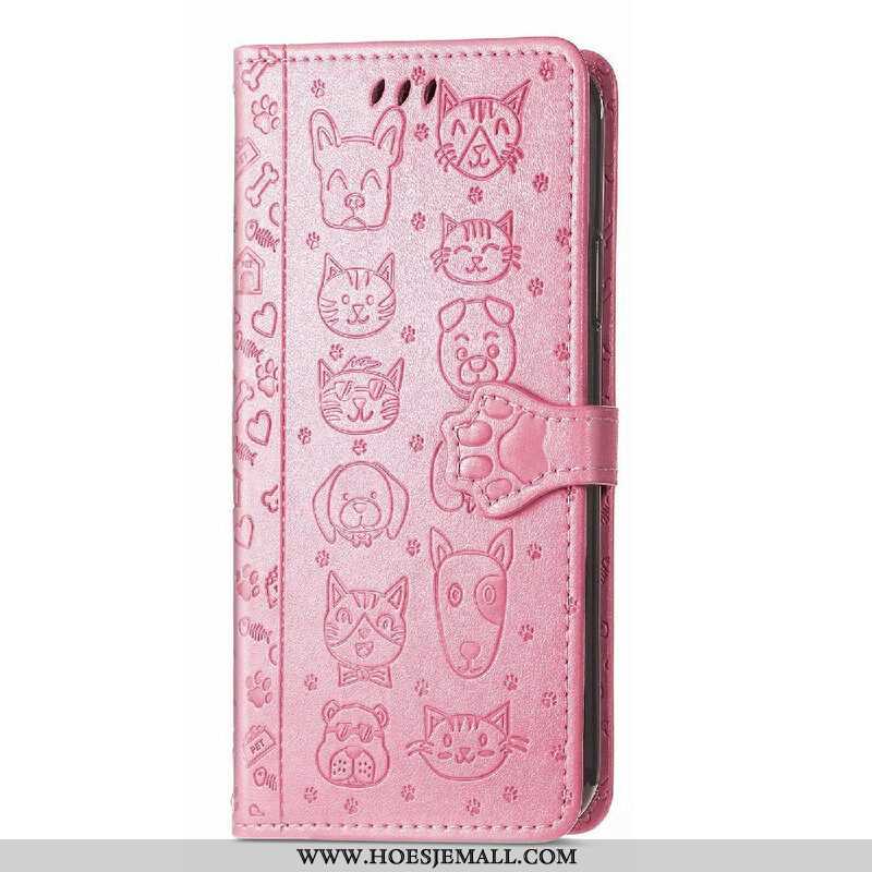 Folio-hoesje voor iPhone 13 Mini Geanimeerde Dieren