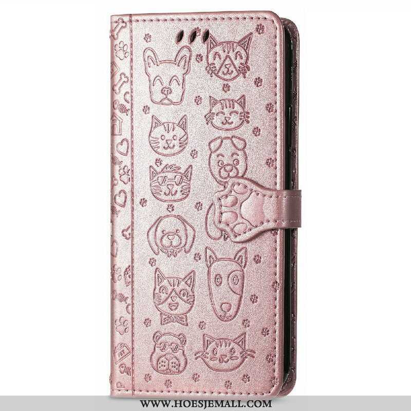 Folio-hoesje voor iPhone 13 Mini Geanimeerde Dieren