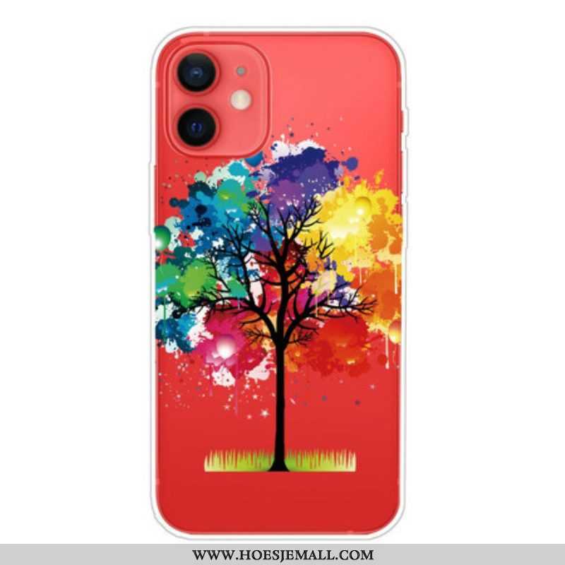 Hoesje voor iPhone 13 Mini Naadloze Aquarel Boom