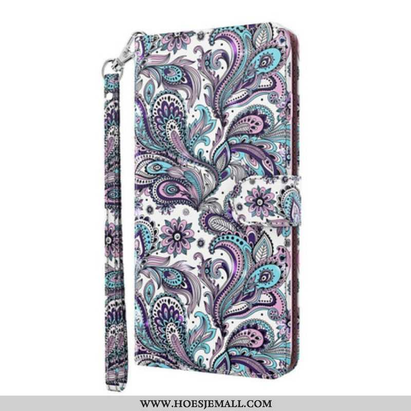 Leren Hoesje voor iPhone 13 Mini Bloemen Patronen