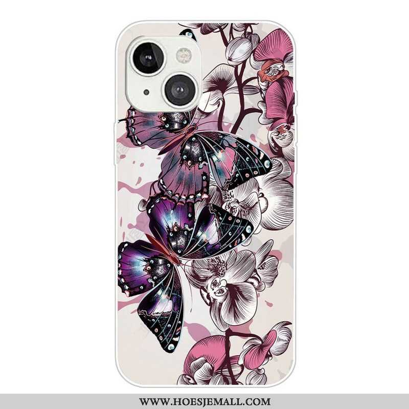 Hoesje voor iPhone 13 Mini Variatie Vlinders